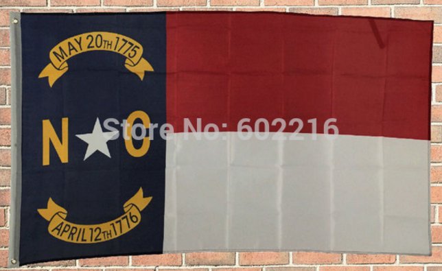 Best Quality American 3x5 Flag Nylon Polyester North Carolina State NC US