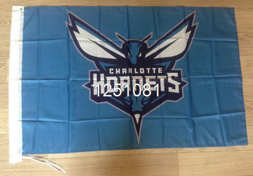 Charlotte Hornets Flag 3ft x 5ft Polyester NBA Charlotte Hornets Banner Custom flag