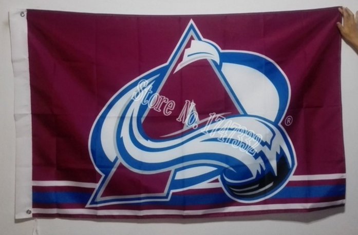 Colorado Avalanche Flag 3ftx5ft Banner 100D Polyester NHL Flag