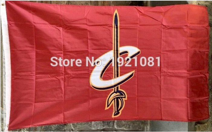 CLEVELAND CAVALIERS FLAG 3ft x 5ft Polyester NBA Banner Custom flag