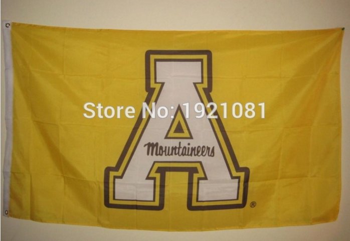 Appalachian State Mountaineers 3ftx5ft Banner 100D Polyester NCAA Flag