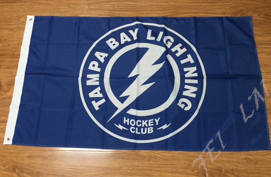 Tampa Bay Lightning Flag 3ftx5ft Banner 100D Polyester NHL Flag