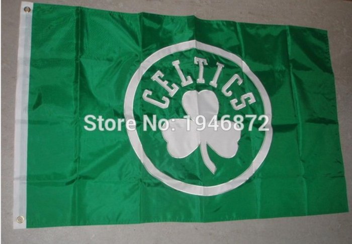 Boston Celtics Flag 3FT x5 FT 150X90CM Banner 100D Polyester NBA flag