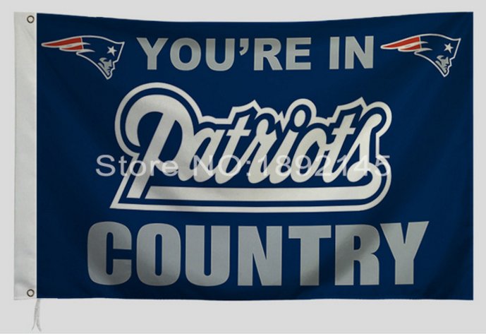 New England Patriots Flag 3x5 FT Banner 100D Polyester NFL flag 139 free shipping
