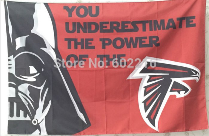 Atlanta Falcons star wars flag 3ftx5ft Banner 100D Polyester Flag metal Grommets
