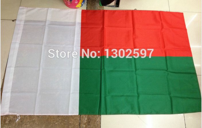 Madagascar National Flag 3x5ft 150x90cm 100D Polyester