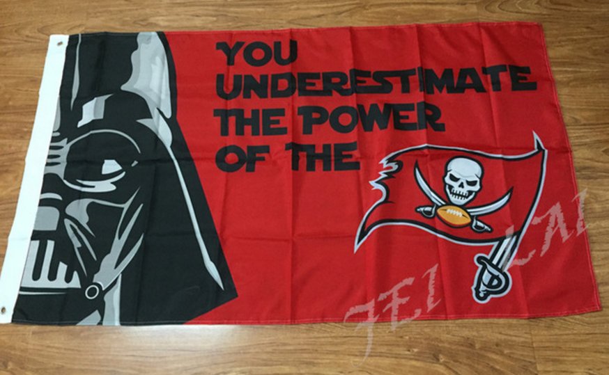 Tampa Bay Buccaneers star wars flag 3ftx5ft Banner 100D Polyester Flag metal Grommets