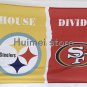 Pittsburgh Steelers vs San Francisco 49ers House Divided Rivalry Flag 90x150cm metal grommets