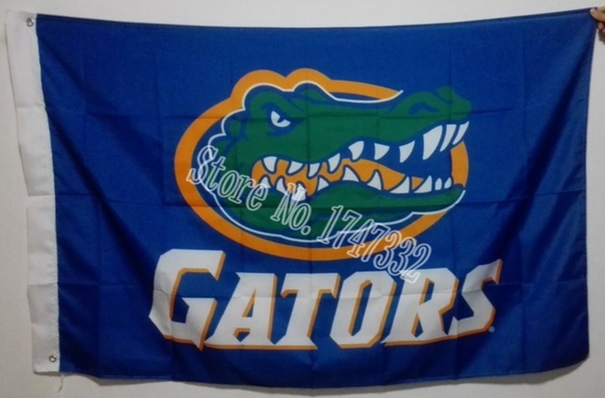 florida gators Logo flag 3ftx5ft Banner 100D Polyester NCAA Flag style 1