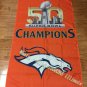 Denver Broncos 50th Super Bowl Champions Flag 3ft x 5ft Polyester flag metal grommets 90x150cm