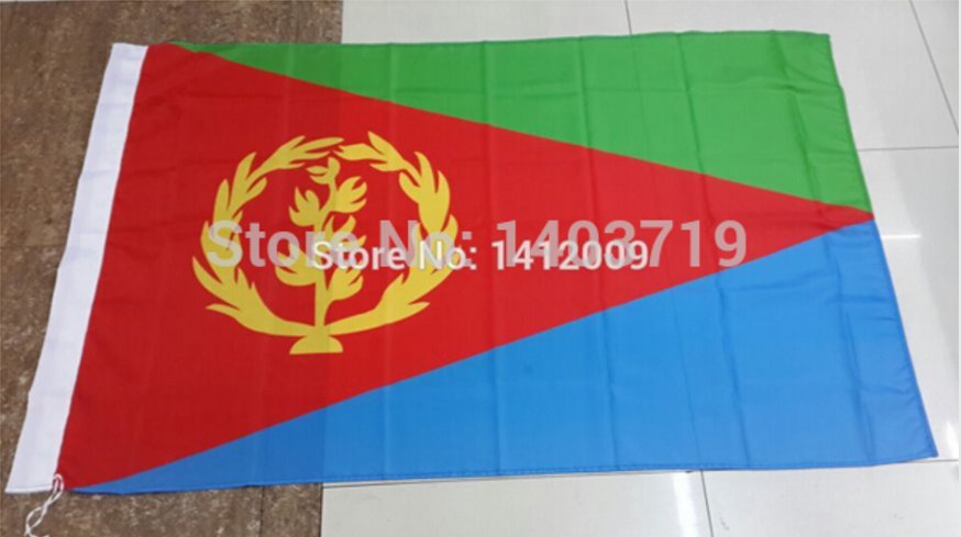 EritreaNational Flag 3x5ft 150x90cm 100D Polyester