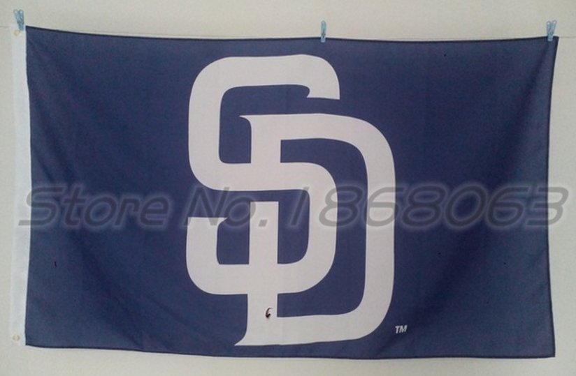 San Diego Padres Flag 3x5 FT Banner 100D Polyester MLB flag