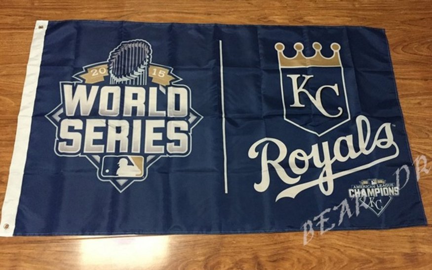 Kansas City Royals world series Flag 3x5 FT 150X90CM Banner 100D Polyester flag 2 metal grommets