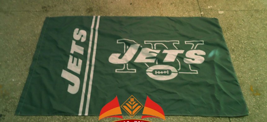 New York Jets NFL car flag 12x18 inches 30x45cm double sided 100D Polyester style 1