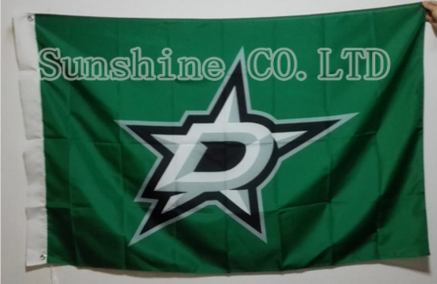 Dallas Stars Flag 3ftx5ft Banner 100D Polyester NHL Flag style 1