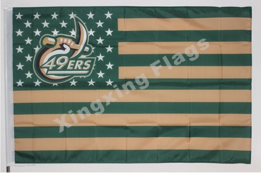 North Carolina Charlotte 49e 3ftx5ft Banner 100D Polyester Flag metal Grommets 90x150cm