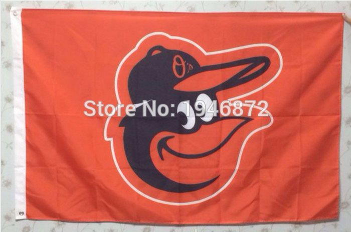 MLB Baltimore Orioles Flag 3x5 FT 150X90CM Banner 100D Polyester flag