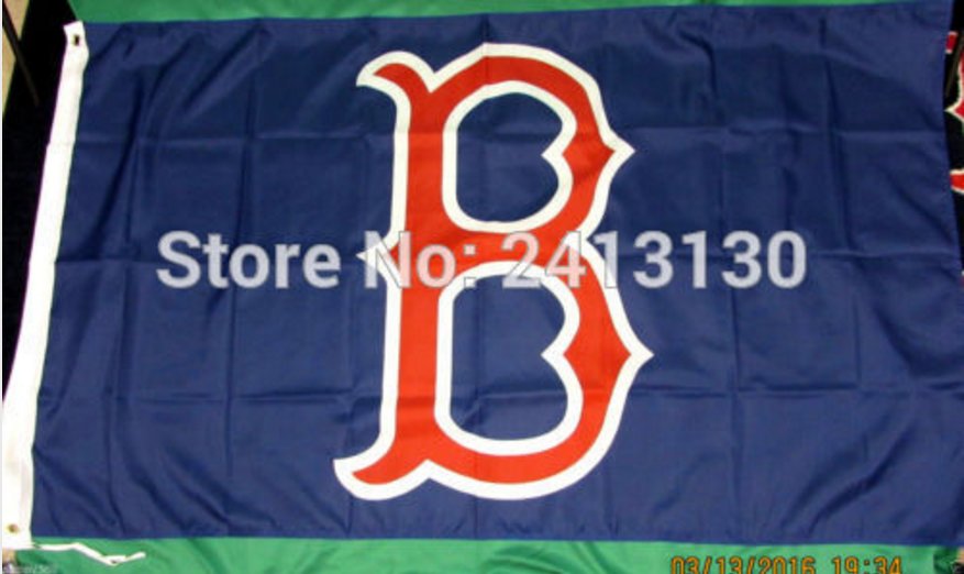 Boston Red Sox MLB Baseball Flag 3X5FT 150X90CM Banner brass metal holes