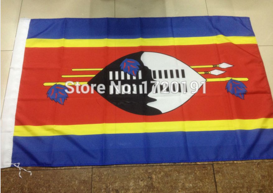 Swaziland National Flag 3x5ft 150x90cm 100D Polyester