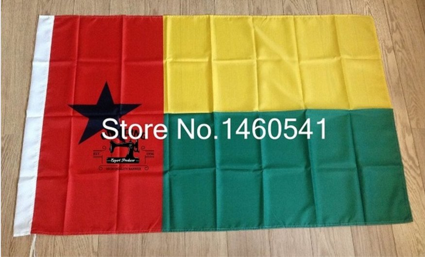 Guinea-BissauNational Flag 3x5ft 150x90cm 100D Polyester