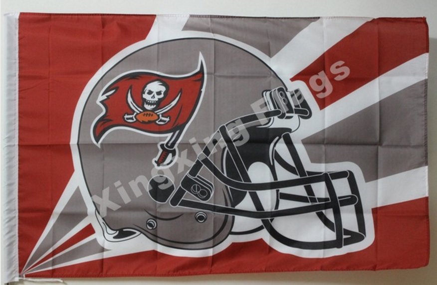 Tampa Bay Buccaneers Helmet Lighting Flag 3ft x 5ft Polyester Banner flag