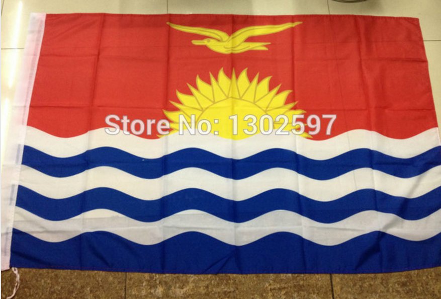 KiribatiNational Flag 3x5ft 150x90cm 100D Polyester