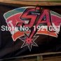 SAN Antonio spurssa retro flag 3FTx5FT 150X90CM Banner 100D Polyester flag grommets