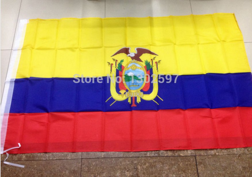 Ecuador National Flag 3x5ft 150x90cm 100D Polyester