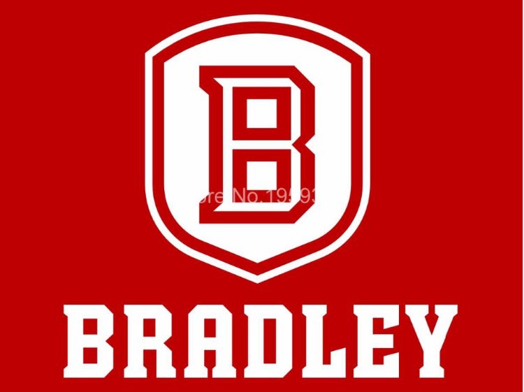 Bradley Braves Flag 3ftx5ft Banner 100D Polyester NCAA Flag style 2
