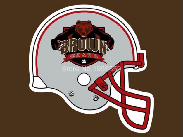 Brown Bears Helmet Flag 3ftx5ft Banner 100D Polyester NCAA Flag style 1