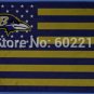 Baltimore Ravens logo with stars and stripes Flag 3FTx5FT Banner 100D Polyester flag 90x150cm
