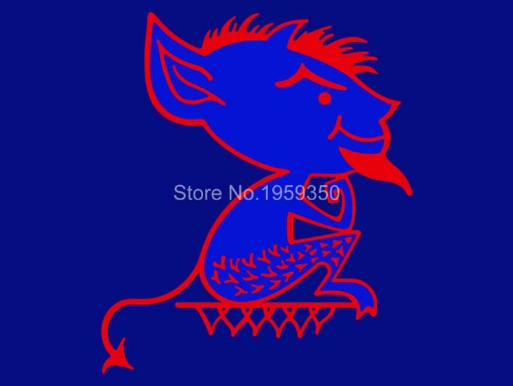 DePaul Blue Demons Flag 3ftx5ft Banner 100D Polyester NCAA Flag style 3