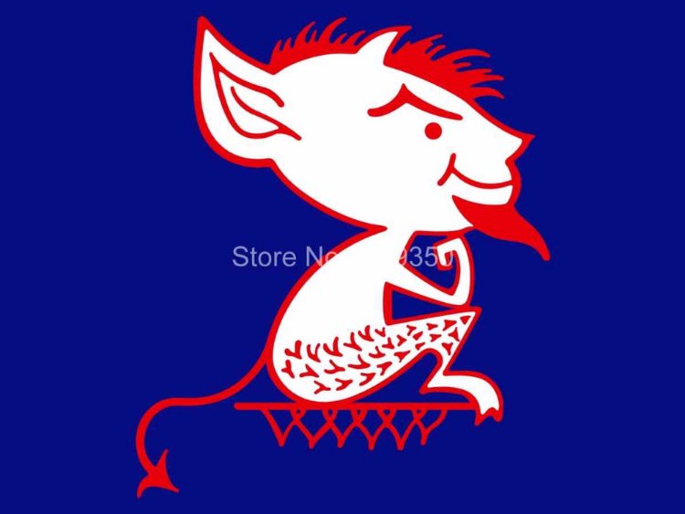 DePaul Blue Demons Flag 3ftx5ft Banner 100D Polyester NCAA Flag style 4