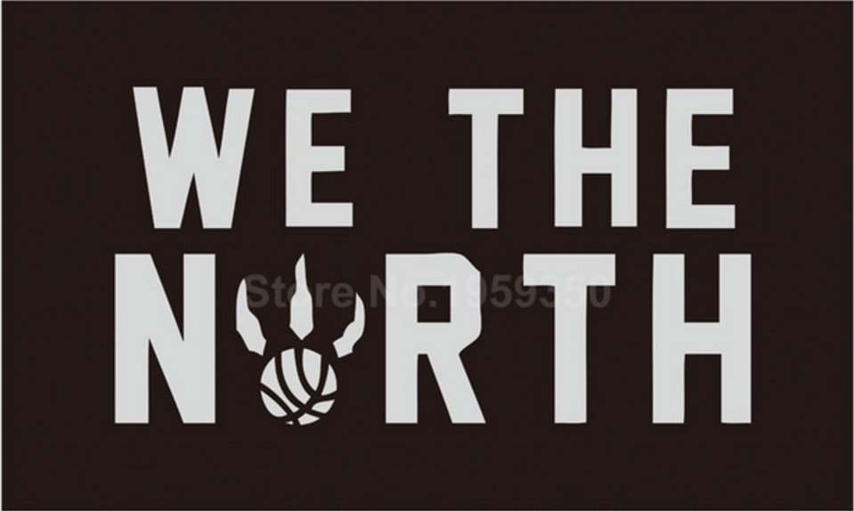 Toronto Raptors NBA We The North Black Basketball 3x5 Feet Flag Wall Hanger