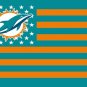 Miami dolphins flag 100D Digital printing NFL banner 3x5 FT