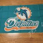 flag Miami Dolphins Flag 3ft x 5ft Polyester Banner 90x150cm white sleeve