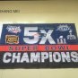3x5ft New England Patriots 5X Super Bowl Champions flag 90x150cm