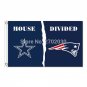 Dallas Cowboys Flag Vs New England Patriots Flag House Divided flag 3ftx5ft
