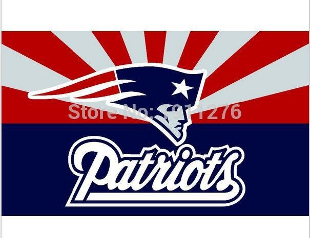 New England Patriots flags 90x150cm polyester with 2 Metal Grommets 3x5ft