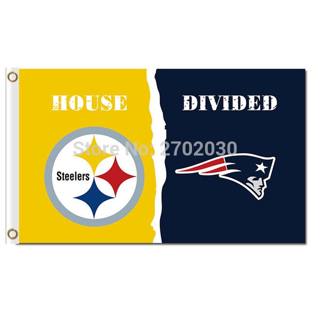 Pittsburgh Steelers Flag Vs New England Patriots Banner World Series Football Team 3ft X 5ft