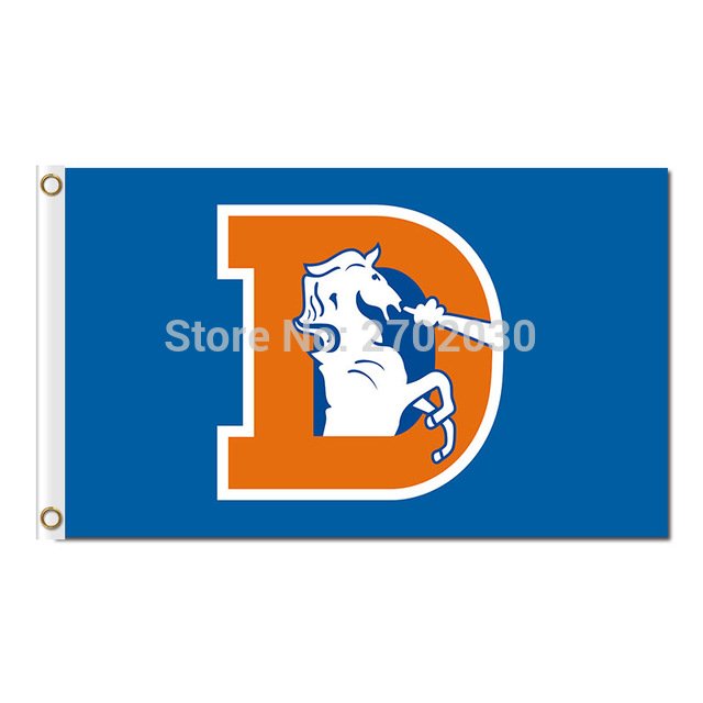 Denver Broncos Flag Helmet Banner World Series Super  Banners 90 X 150 Cm