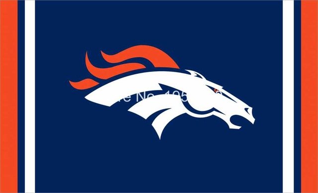 Denver Broncos logo flag 3ftx5ft Banner 100D Polyester  Flag 3x5 FT