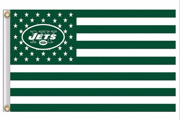 New York Jets US flag with star and stripe 3x5 FT flag