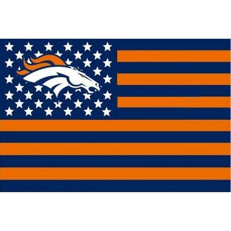 Denver Broncos flag USA stripe banner star Premium tim sepak bola bendera banners 3X5FT