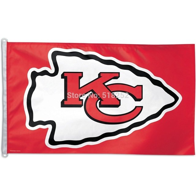 Kansas City Chiefs Flag 3x5 FT Banner 100D Polyester NFL flag 132