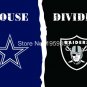 Dallas Cowboys vs Oakland Raiders House Divided Rivalry Flag 90x150cm