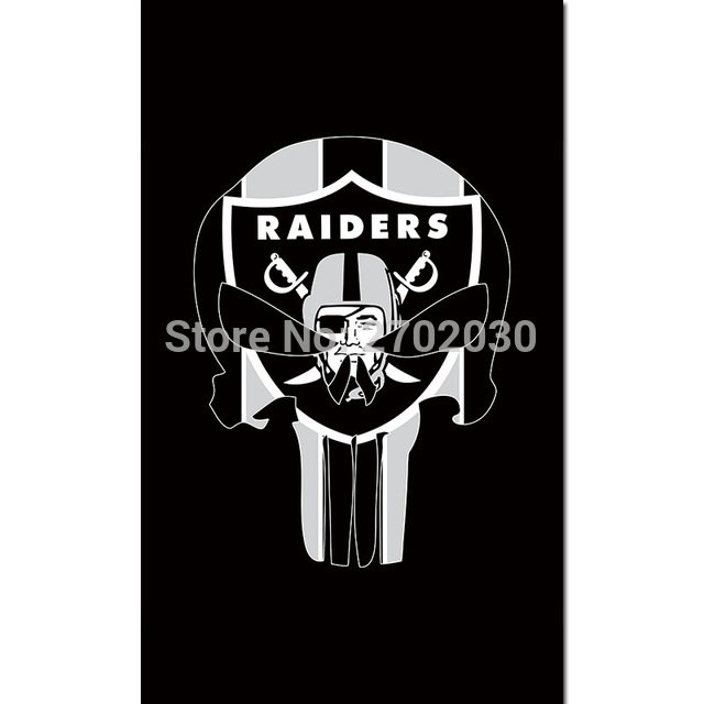 Oakland Raiders Custom Flag Your Text Flag Custom Team Banner 90x150CM