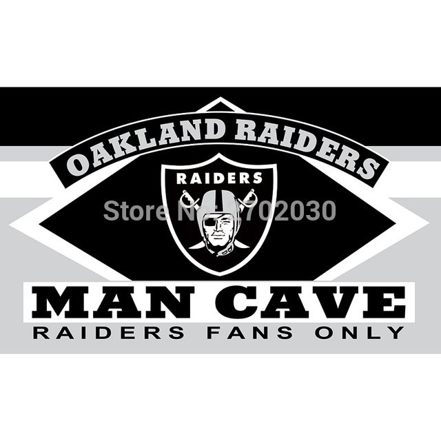Oakland Raiders Fans Only Flag MAN CAVE Banner Flag  90x150cm