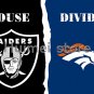 Oakland Raiders champions flag vs 90x150cm Denver Broncos flag House Divided