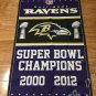 Baltimore Ravens champion flag 3ftx5ft Banner 100D Polyester Flag metal Grommets